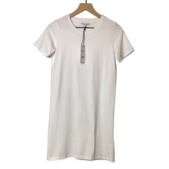 NWT RICHER POORER 100% COTTON WHITE TEE DRESS. Size XS (could fit a small) - Picture 3 of 7